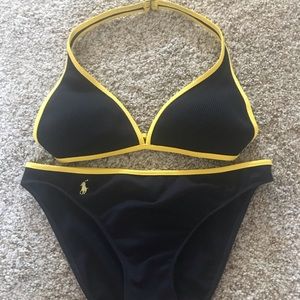 Navy blue/yellow Ralph Lauren bikini